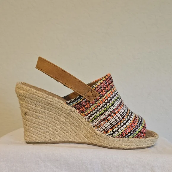 Toms Multicolor Woven Espadrille Wedges - Picture 11 of 15